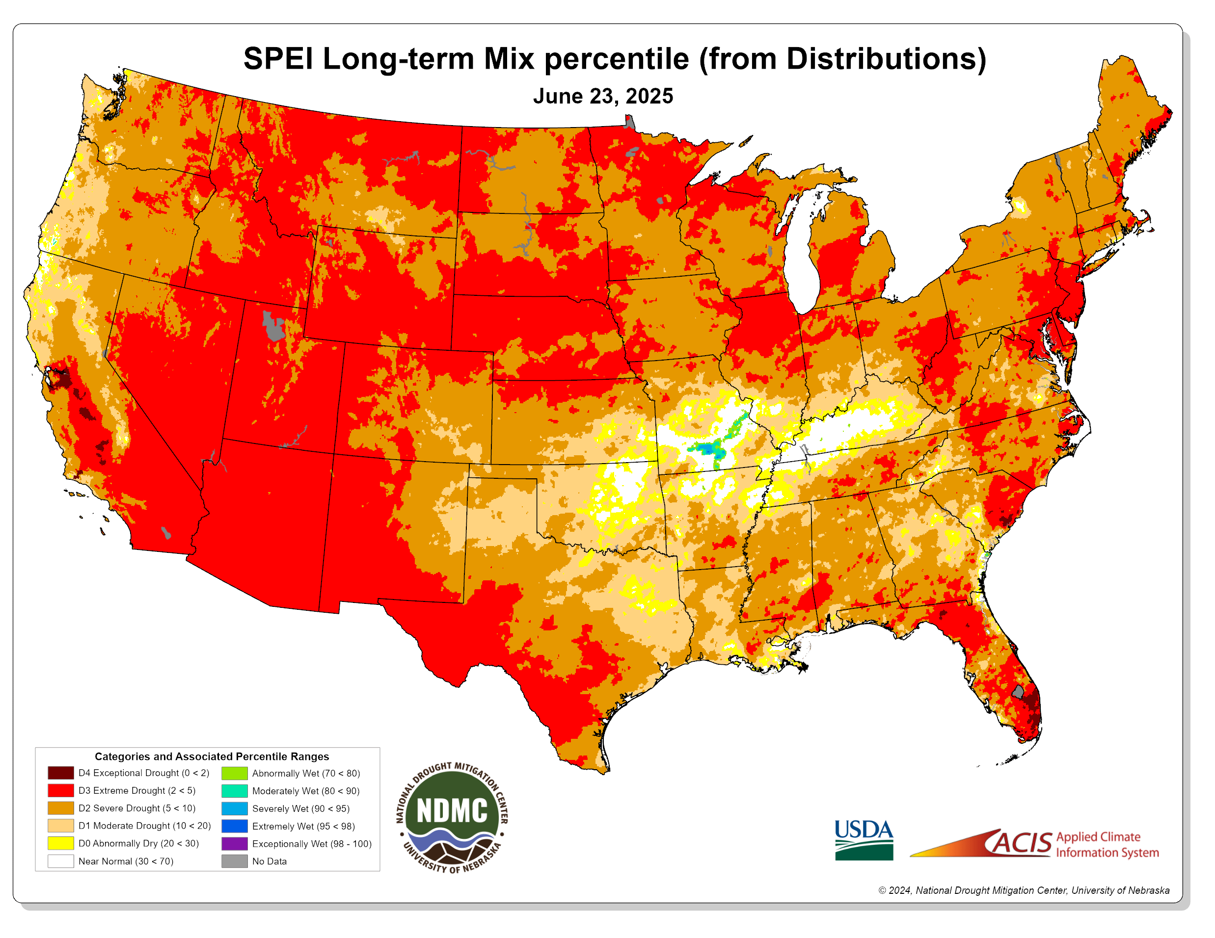 SPEI Long-Term Mix Percentile