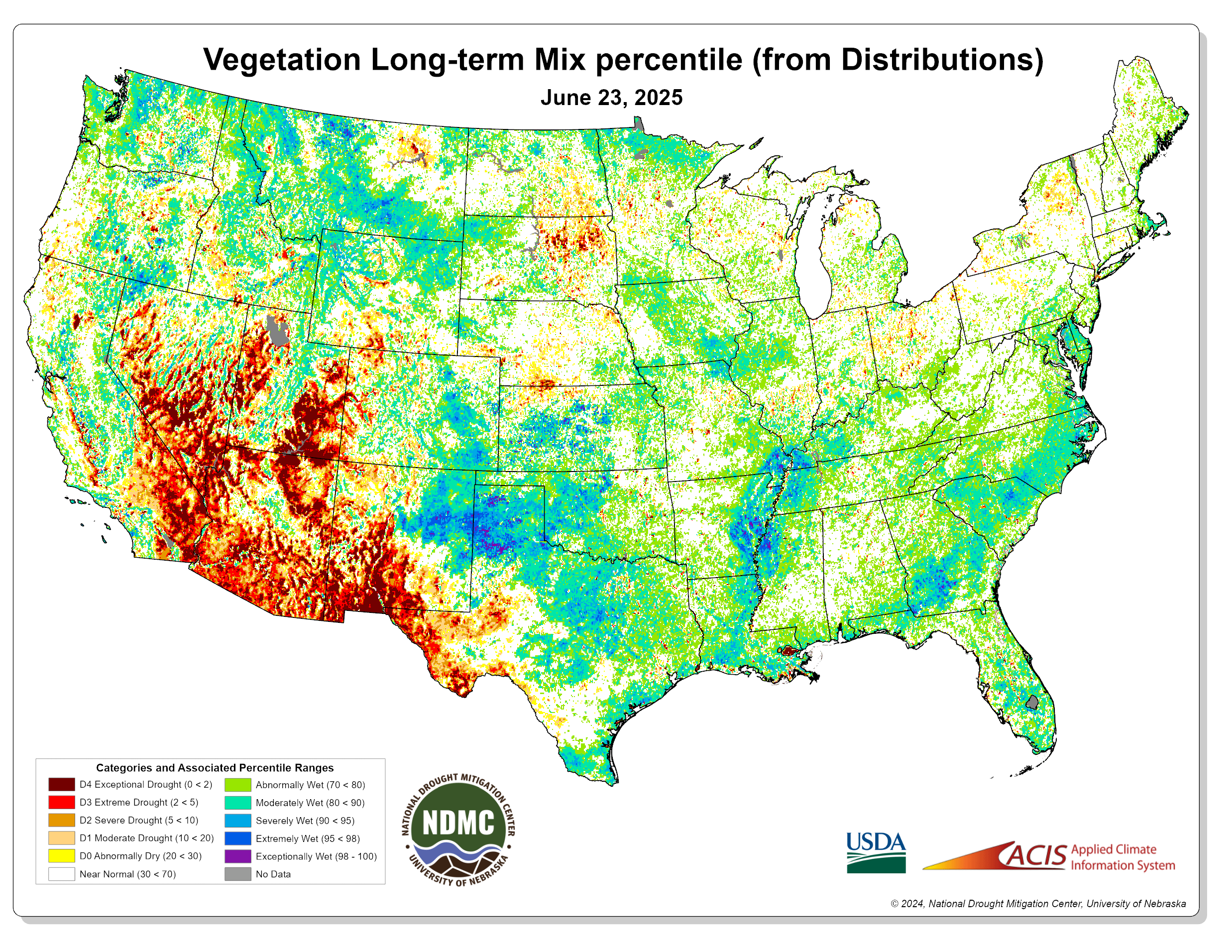Vegetation Long-Term Mix Percentile