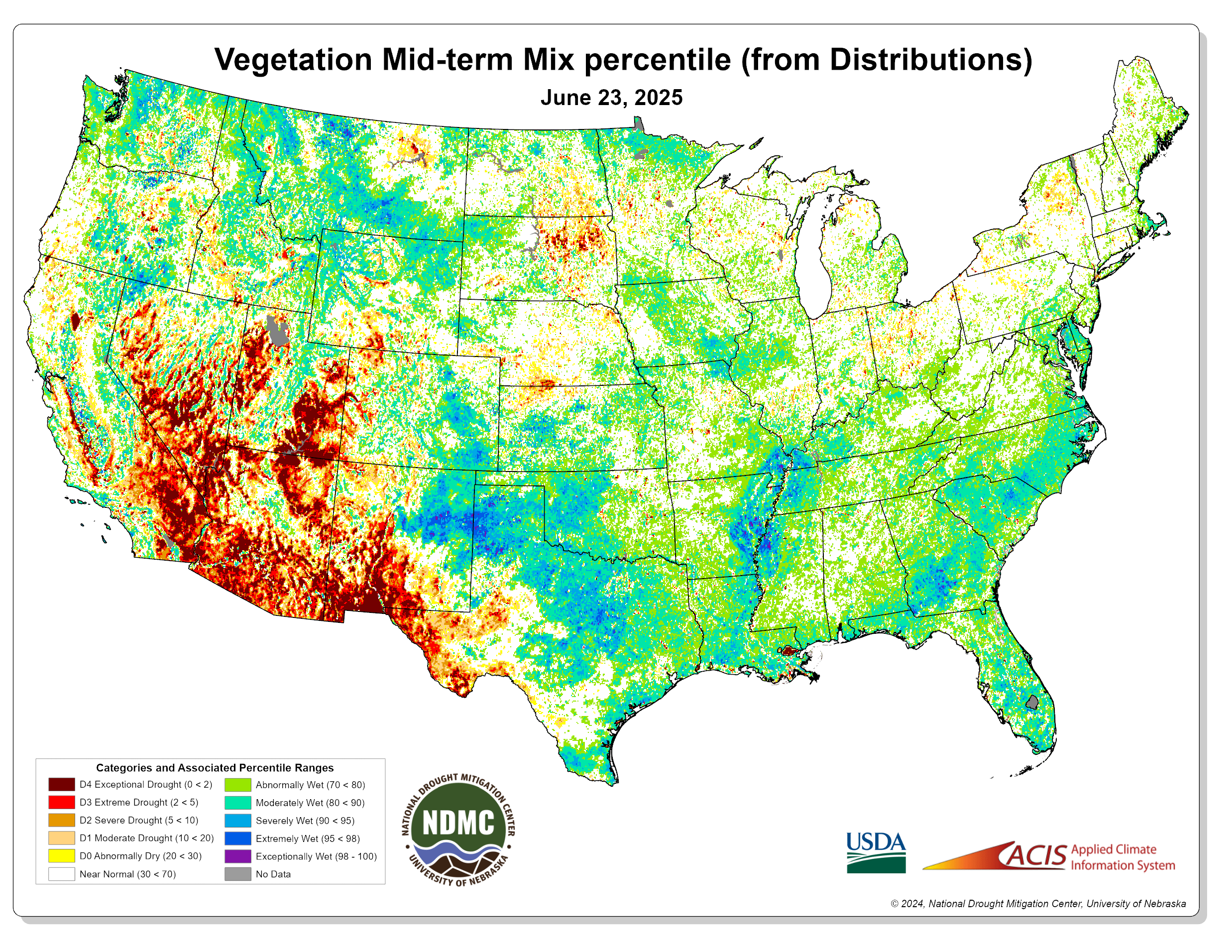 Vegetation Mid-Term Mix Percentile